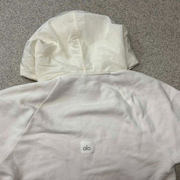 Alo Cropped Short Sleeve Hoodie - Picture 2 of 2